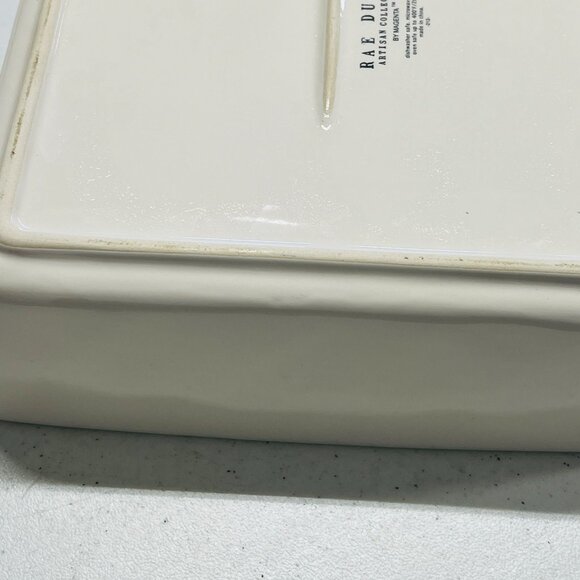 Rae Dunn "HO HO HO" Square Baking / Casserole Dish New Red Print - Picture 4 of 6